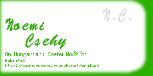 noemi csehy business card